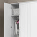 ZUPY 4 DOOR, 4 DRAWER WARDROBE WHITE/NATURAL MATI