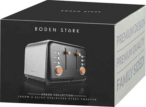 BODEN STARK ANSON COLLECTION 4-SLICE STAINLESS STEEL TOASTER
