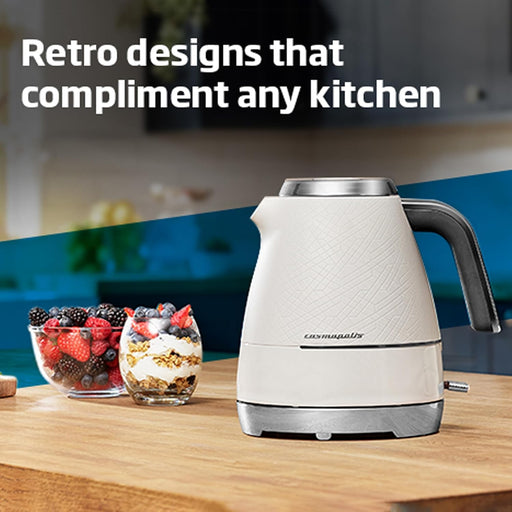 BEKO COSMOPOLIS 1.7L ELECTRIC KETTLE WHITE/CHROME DEFY