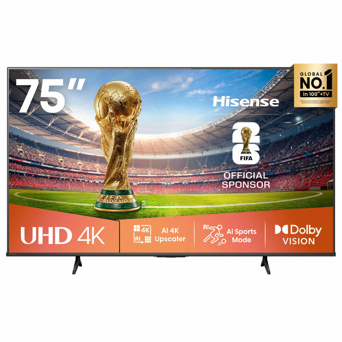 HISENSE 75" A6Q UHD 4K VIDAA SMART TV HISE