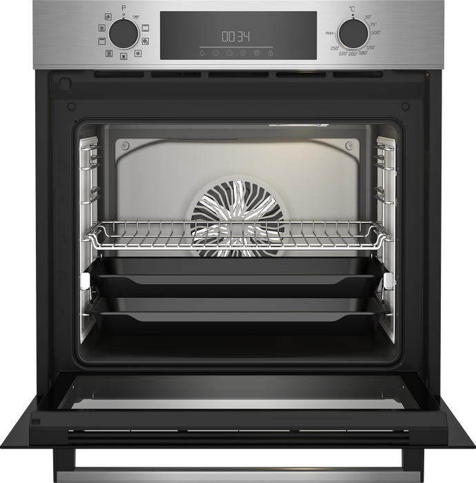 BEKO 60CM MULTIFUNCTION OVEN STAINLESS STEEL DEFY