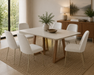7PCE BENNETT 1.8M DINING ROOM SUITE - OFF WHITE/NATURAL PROV