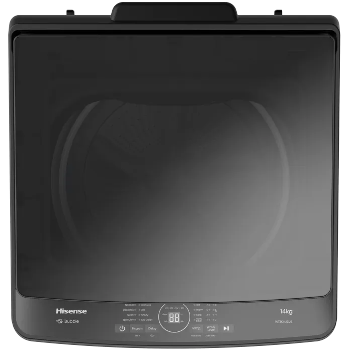 HISENSE 14KG TOP LOADER PREMIUM BLACK NAMIBIA AUDIO MECCA CC