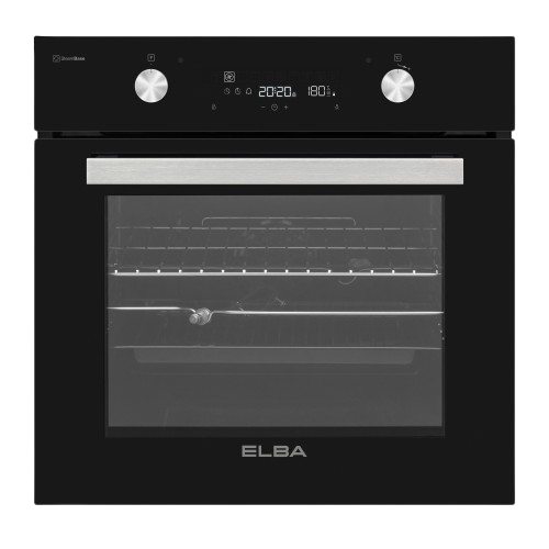 ELBA 60CM M/F ELEC OVEN BLACK GLASS FINISH ELBA