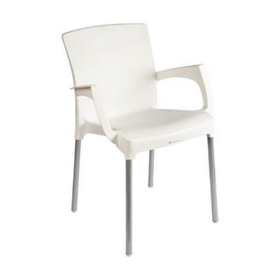 Bistro Chair With Arms White AFRI CHAIR