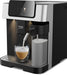 Beko CaffeExperto espresso machine making cappuccino