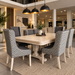 9PCE DYNASTY DINING ROOM SUITE - COSMO COL. 6A + COSMO COL. LINE