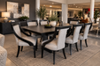 9PCE GRANDEUR DINING ROOM SUITE - GLITTERATI OYSTER LINE