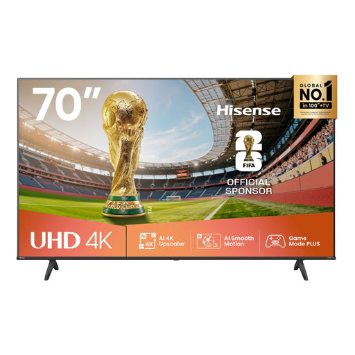 HISENSE 70'' UHD AI 4K SMOOTH MOTION TV NAUD
