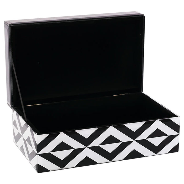 RETRO JEWELLERY BOX 20X12X8CM TRAN