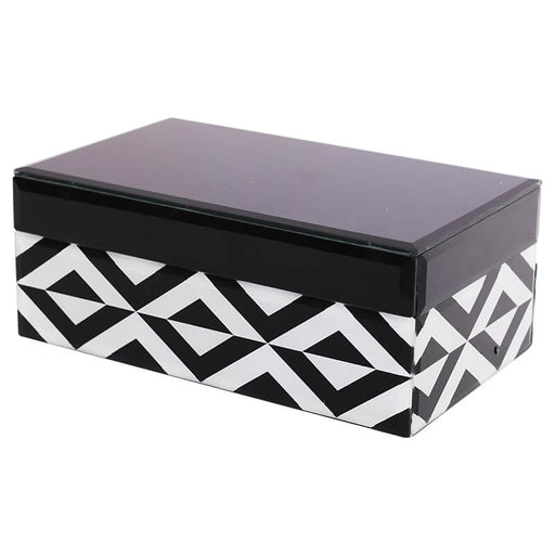 RETRO JEWELLERY BOX 20X12X8CM TRAN