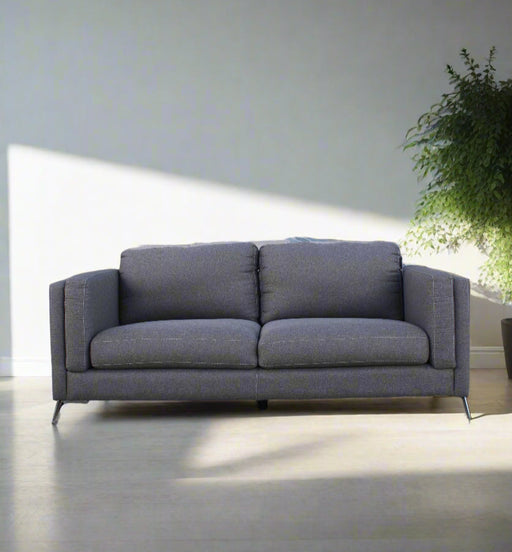 Grey couch in fabric