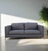 Grey couch in fabric