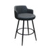 ARCHIE SWIVEL BAR CHAIR - PU BLACK HELD