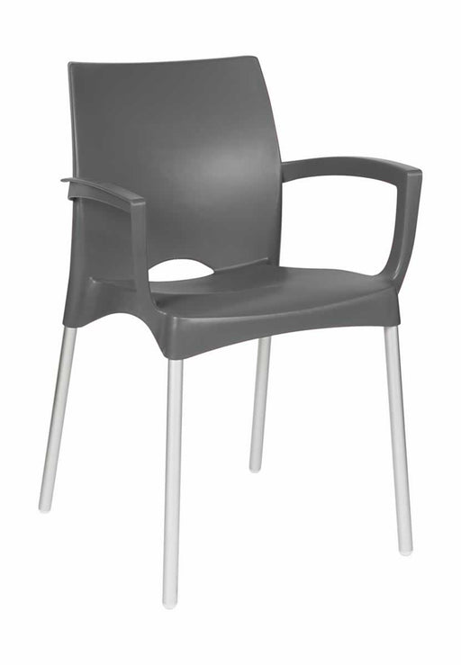 CONTOUR ALEXIS CHAIR - GREY BUZZ
