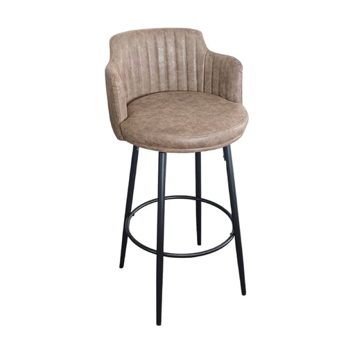 ARCHIE SWIVEL BAR CHAIR - PU BUFFALO HELD