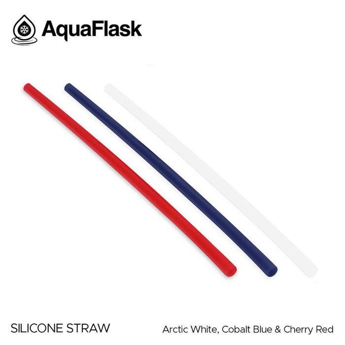 AQUAFLASK SILICONE STRAW AQUA