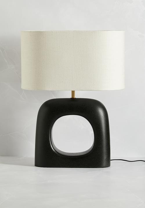 Asteria lamp with white shade