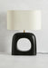 Asteria lamp with white shade
