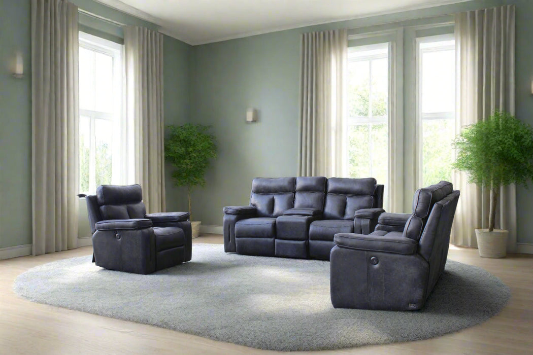 BENSON 3-2-1 SOFA SET BLACK ALP1766 ALPI
