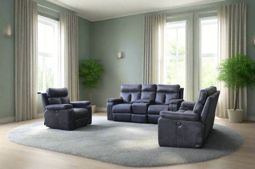 BENSON 3-2-1 SOFA SET BLACK ALP1766 ALPI