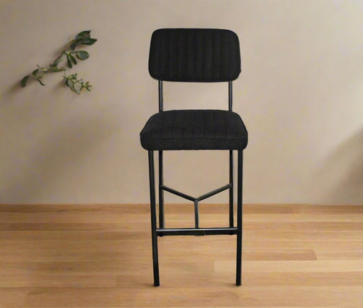 BEN Bar chair in black fabric