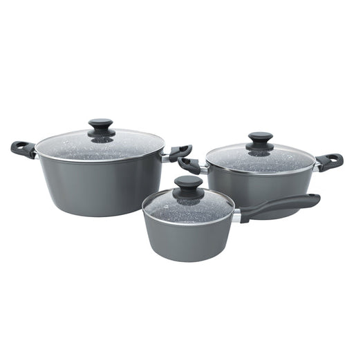 BR 6PC SLATE & STONE FORGED POT SET BERE