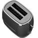 BEKO COSMOPOLIS 2 SLICE TOASTER BLACK/CHROME DEFY
