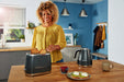 BEKO COSMOPOLIS 2 SLICE TOASTER BLACK/CHROME DEFY