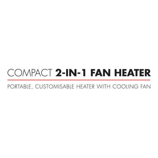 BR COMPACT 2-IN-1 FAN HEATER TEVO