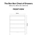 BON BON CHEST OF DRAWERS - DARK FLINT POPS