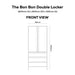 BON BON DOUBLE LOCKER - DARK FLINT POPS
