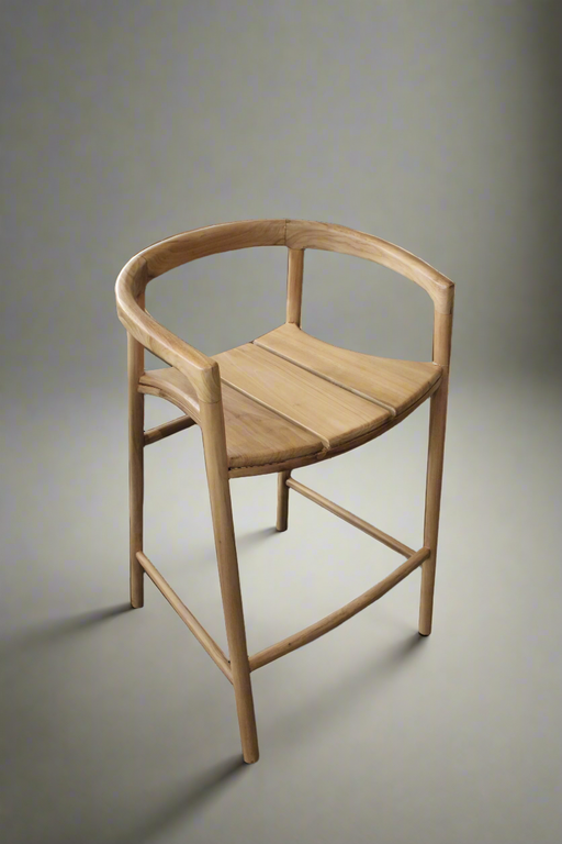 CARINA BAR CHAIR NATURAL TEAK MEDLEY HALLMARK