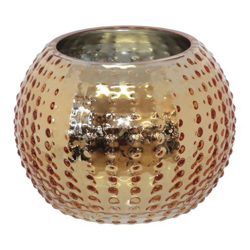 SEA URCHIN GOLD BALL VASE 15X1 TRAN
