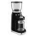Smeg CGF01CRSA grinder beans hopper top view