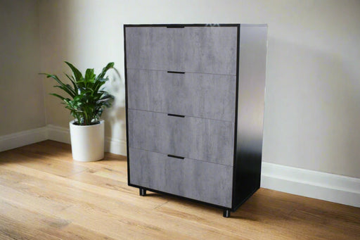 CHEST OF DRAWER OAK & BLACK AEST