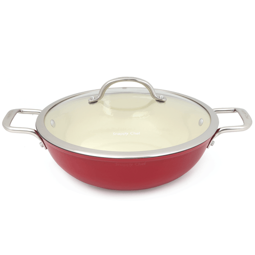 SNAPPY CHEF 30CM SUPERLIGHT CAST IRON CASSEROLE SNAPPY CHEF