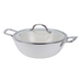 SNAPPY CHEF 30CM WHITE ROUND CASSEROLE SUPERLIGHT CAST IRON SNAP