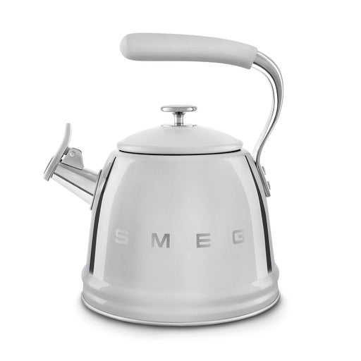 Smeg 2.3L whistling kettle stainless steel stovetop