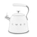 SMEG RETRO 2.3L WHISTLING KETTLE WHITE SMEG