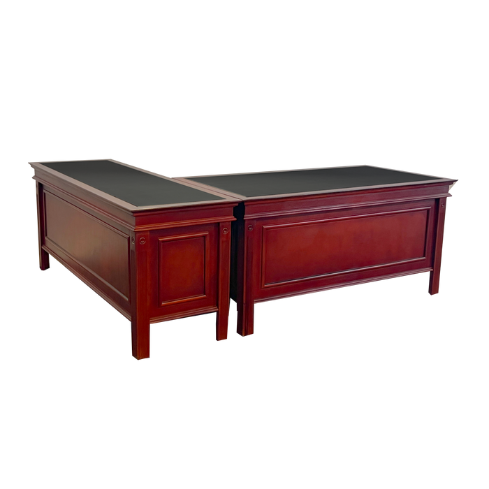 CLASSICA DESK WITH INLAY (BLACK INLAY) - CHERRY LINE