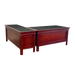CLASSICA DESK WITH INLAY (BLACK INLAY) - CHERRY LINE