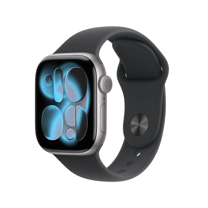 APPLE WATCH SERIES 11 46MM SPACE GREY WITH BLACK BAND M/L APPL