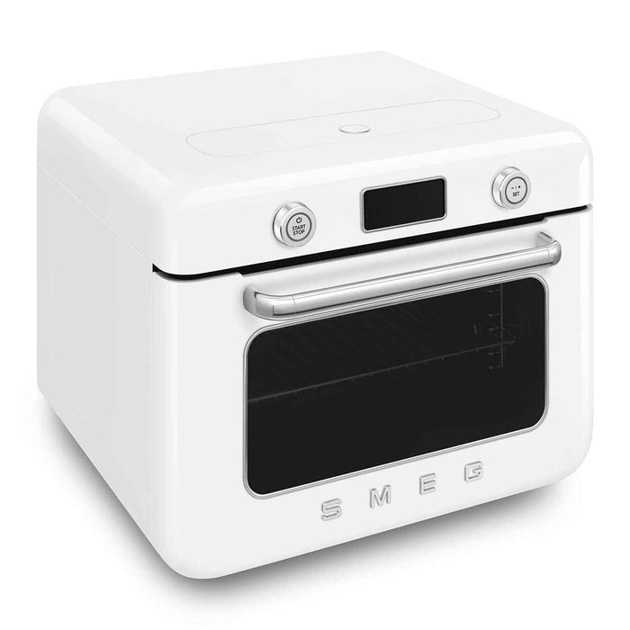 SMEG 10-IN-1 COUNTERTOP COMBI STEAM OVEN GLOSSY WHITE