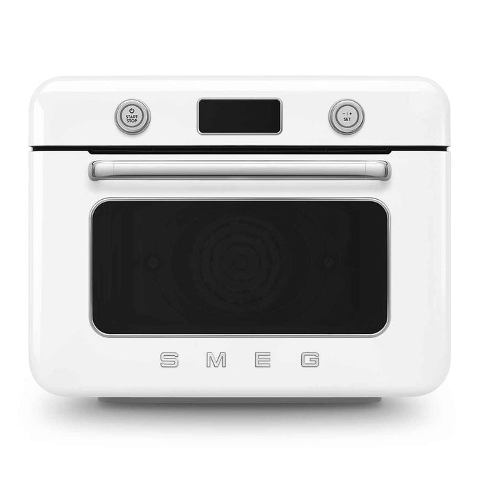 SMEG 10-IN-1 COUNTERTOP COMBI STEAM OVEN GLOSSY WHITE