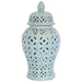 SHANE MINT GREEN JAR/LID 48CM TRAN