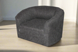 CYRUS Occassional chair in a back fabric