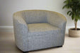 CYRUS Occassional chair in a grey fabric
