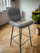 Bar chair in full leather