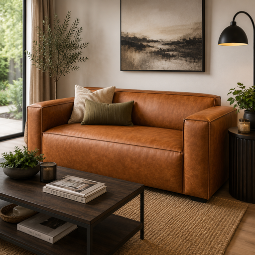 ZOLA 2 DIV COUCH - ECHOHIDE CARBON FABRIC ZORO